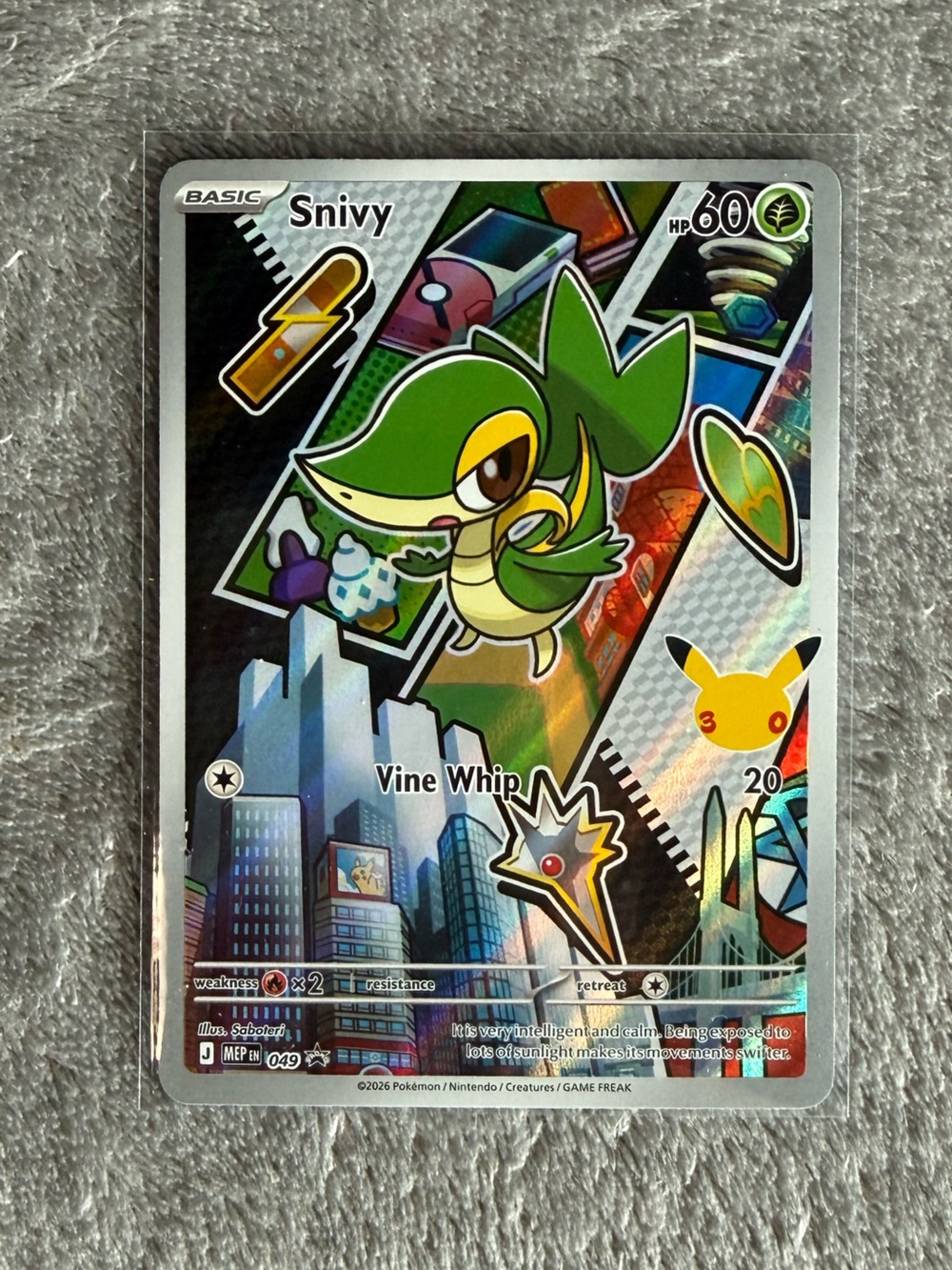 Snivy Pokémon Mega Evolutions Promo 049 from First Partners Series 2 box